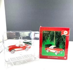 Vintage Carlton Cards 1956 Chevrolet Corvette Christmas Ornament #117 Box